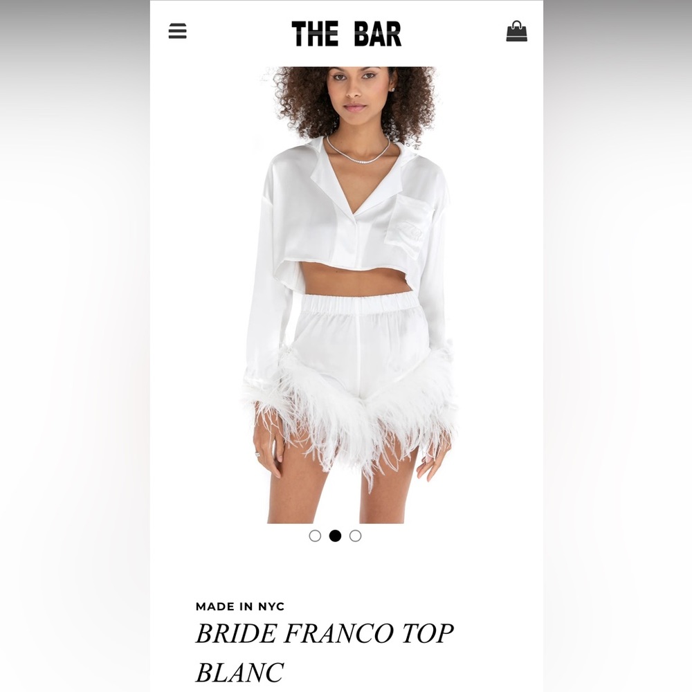 Bride Franco Top Blanc Size L SOLDOUT